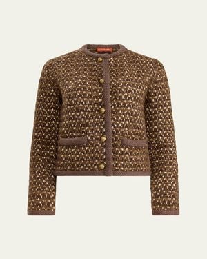 Altuzarra Conroy Tweed Jacket - Brown