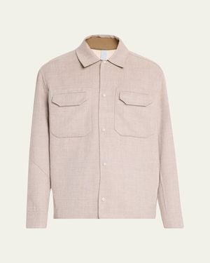 Sease Double Wool-Cashmere Overshirt - Natural