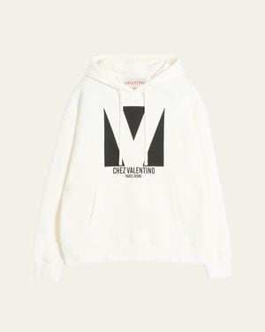 パーカー・フーディ Valentino Garavani Felpa In Jersey Stampa Chez Valentino 25712708_59378369_600.jpg