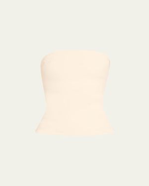 Esse Studios Illi Strapless Fitted Top - Natural