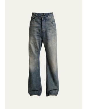 Balenciaga Faded Relaxed-Fit Jeans in Black for Men | Lyst