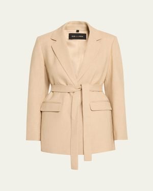 Kobi Halperin Kyla Belted Single-Breasted Jacket - Natural