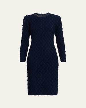 Kobi Halperin Apollo Fringed Chain-Trim Dress - Blue
