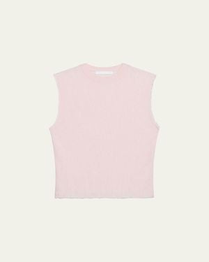 Helmut Lang Raw Edge Tank Top - Pink
