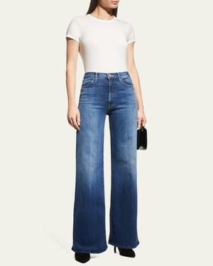 Rag & Bone Luca Slim Short-Sleeve Baby Tee - Blue