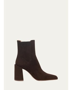 Gabriela Hearst Luke 90Mm Suede Ankle Boots - White