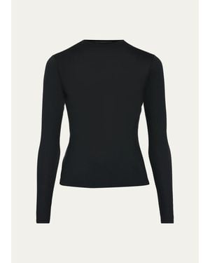 Vince Tie-Neck Top - Blue