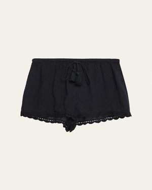 Ulla Johnson Aran Coverup Shorts - Black