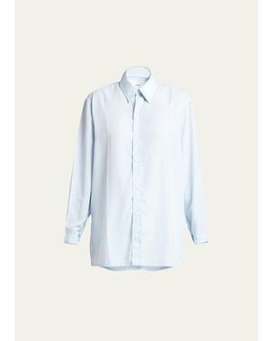 Setchu Origami Button Down Shirt - Blue
