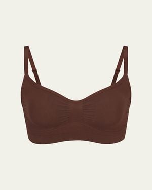 Skims Seamless Sculpt Pullover Bra - Brown