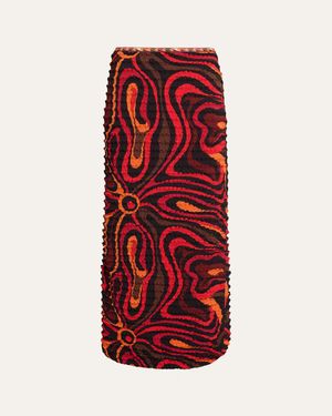 PUCCI Marmo Print Shibori Skirt - Red