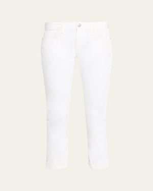 Rag & Bone Dre Low-Rise Slim Boyfriend Jeans - White