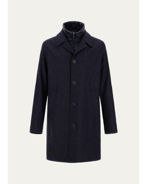 Ami Paris Faded Striped Cotton-Poplin Shirt - Blue