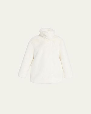 Akris Punto Faux-Fur Short Jacket - Natural