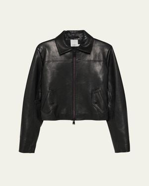 Jonathan Simkhai Freeman Leather Jacket - Black