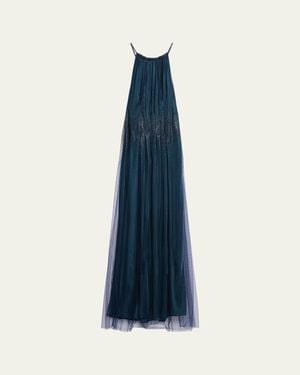 sachin and babi light blue dress Alex Evenings 3/4 Sleeve Sequined Crew Neck Skirted Gown at Dillard's!