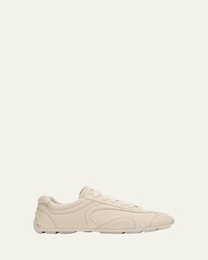 Prada Montecarlo Re-Edition 2005 Antiqued Leather Sneakers - Natural