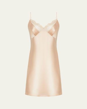 Lise Charmel Elegance Artist Lace-Trim Chemise - Natural