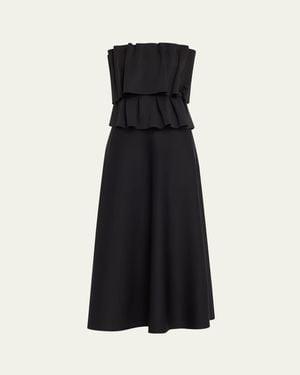 House of Dagmar Sculpted Tube Midi Dress - Black