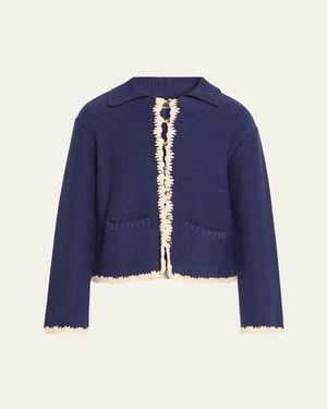 Ciao Lucia Reyla Knit Jacket - Blue