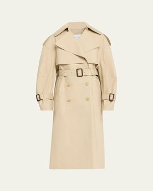 Givenchy Belted Cocoon Trench Coat - Natural