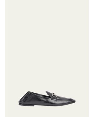Gucci Jordaan Soft Leather Loafers With Horsebit - White