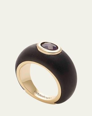 Eddie Borgo Callie Domed Ring - Black