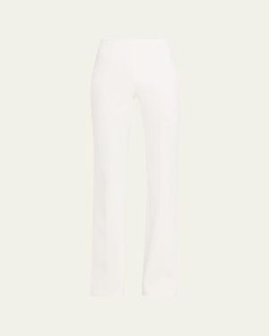 Michael Kors Brooke Mid-Rise Bootcut Pants - Natural