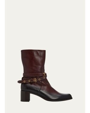 Tod's 60Mm Leather Ankle Boots - White
