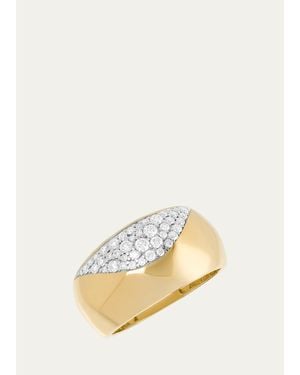 Lana Jewelry 14K Wide Graduated Diamond Ring - Natural