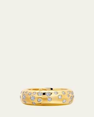 Graziela Gems 18K Dazzling Floating Diamond Cigar Band - Natural