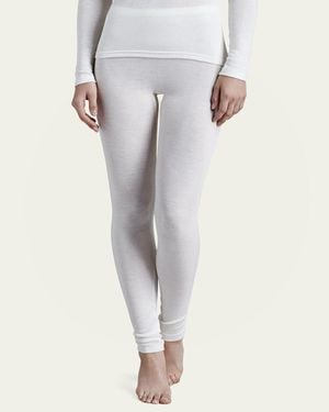 Hanro Wool & Silk Blend Leggings - Gray