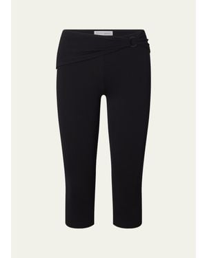 FRAME X Alexandra Leclerc The Casino Capri Pants - Black