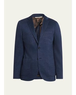 Baldassari Brera Soft Travel 2-Button Sport Jacket - Blue
