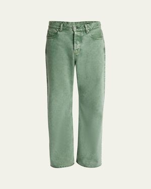 Jacquemus Le De-Nimes Straight-Fit Jeans - Green