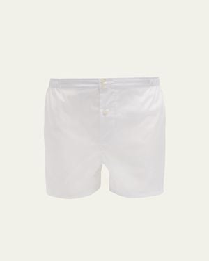 Emanuele Maffeis Cotton-Blend Boxers - White