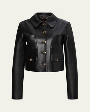 Altuzarra Astley Leather Jacket - Black
