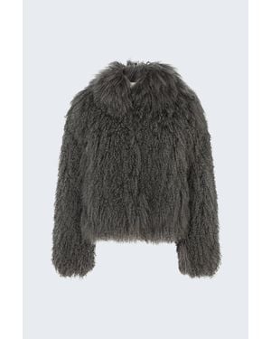 DUCIE Rochelle Shearling Jacket - Grey