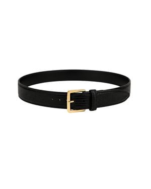 MARCÉLA LONDON Hyra Croc Belt - Black