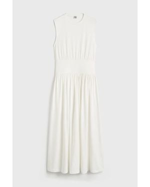 TOTEME Sleeveless Cotton Tee Dress - White
