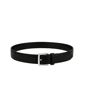 MARCÉLA LONDON Hyra Croc Belt - Black