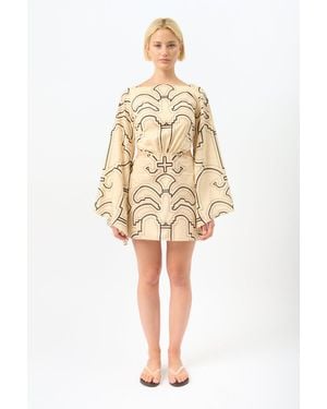 Johanna Ortiz Words Of Wisdom Mini Dress - Natural