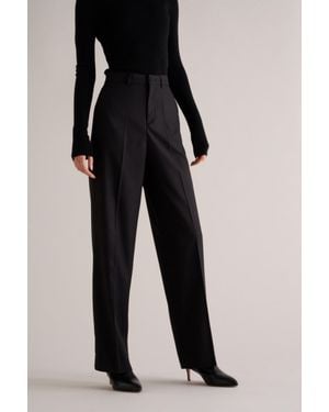 MARCÉLA LONDON Kenza Wool Silk Trousers - Black