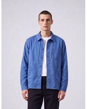 Le Laboureur Bhode X French Chore Jacket (Cotton Twill) - Blue
