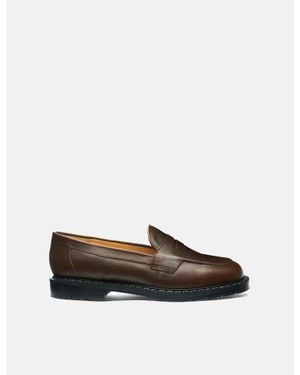 Solovair Penny Loafers - White