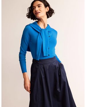 Boden Catriona Cardigan Aus Baumwolle - Blau