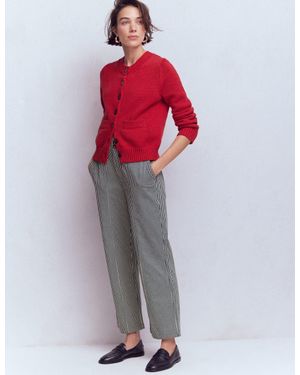 Boden Straight Leg Chino Trousers - Red