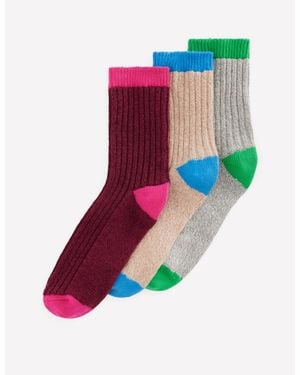 Boden Short Ribbed Socks - Multicolor