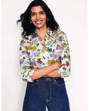 Boden Sienna Cotton Shirt - White