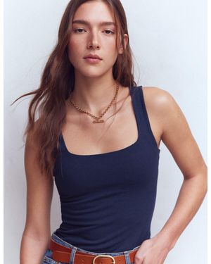 Boden Brooke Double Layer Tank Top - Blue